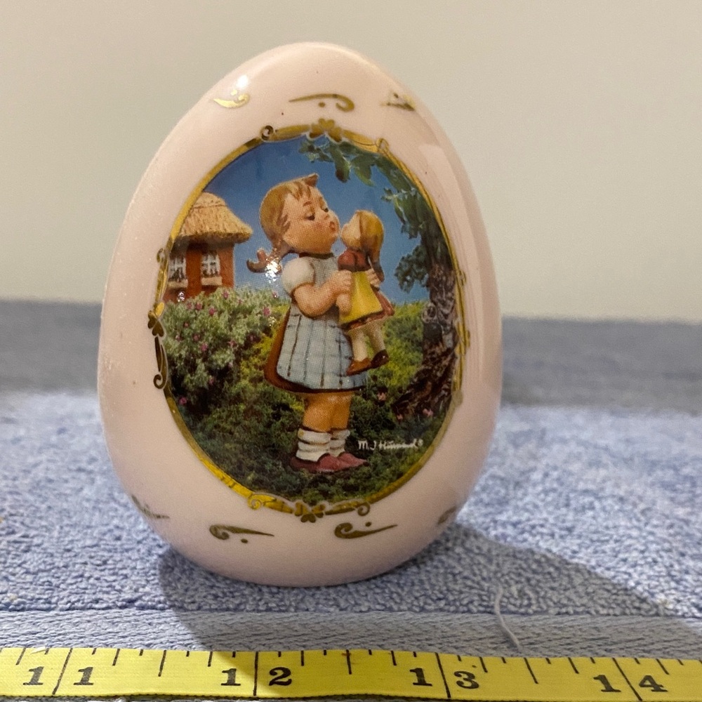 Danbury Mint Porcelain Egg by Hummel